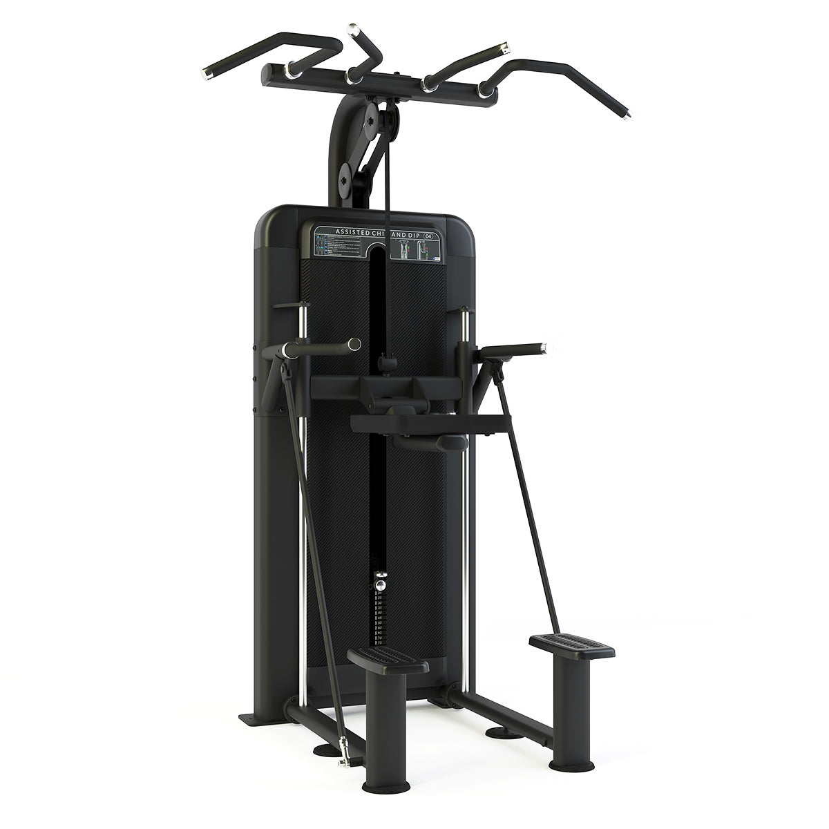 Pulse Fitness - Assisted Chin and Dip 100kg Weight Stack (Club Line)